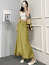 A-Line Long Satin Skirts